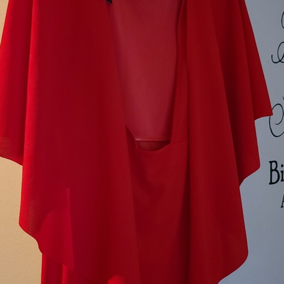 Women's Dress color red S - Picture 2 of 5
